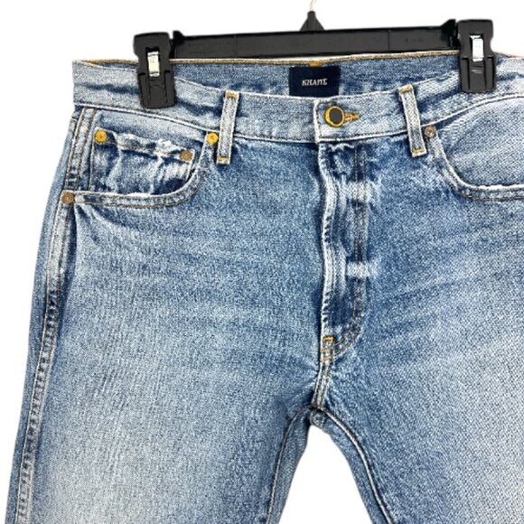 KHAITE Kyle Distressed Jeans Size 27 Pre-Loved Altered - READ DESCRIPTION - Picture 2 of 8